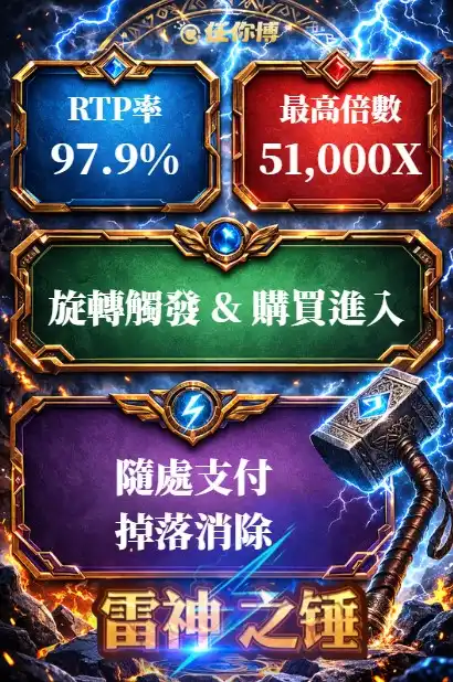 遊戲基本資訊－雷神之鎚老虎機