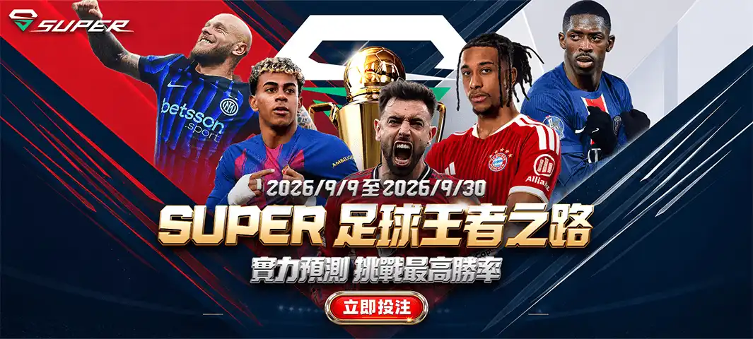 SUPER體育 足球王者之路活動封面圖