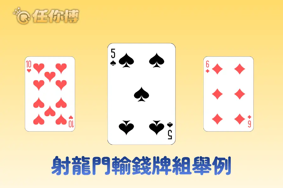 射龍門輸錢牌組判定示範